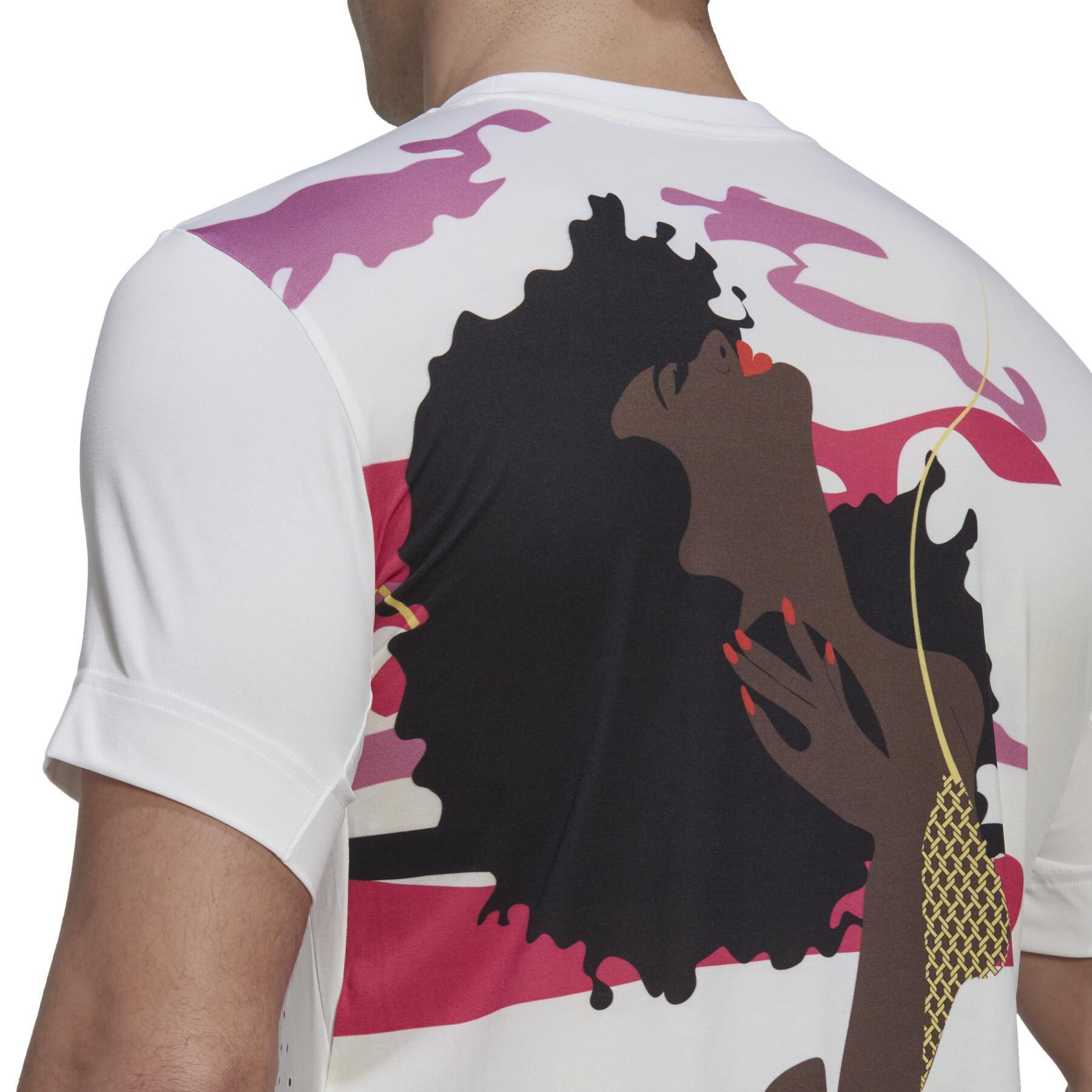 Camisa de ténis adidas New York Graphic