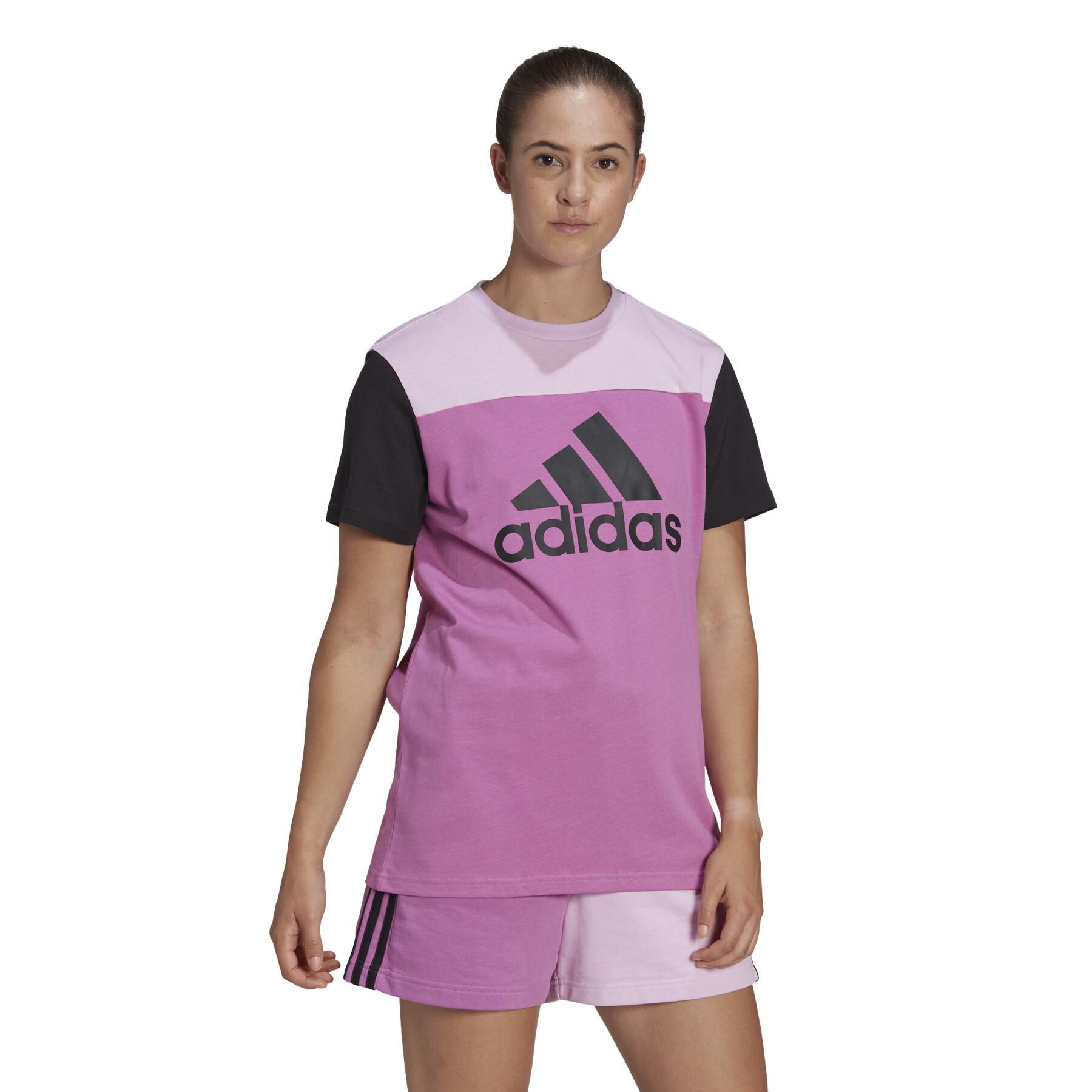 T-shirt com logótipo feminino adidas Essentials Colorblock