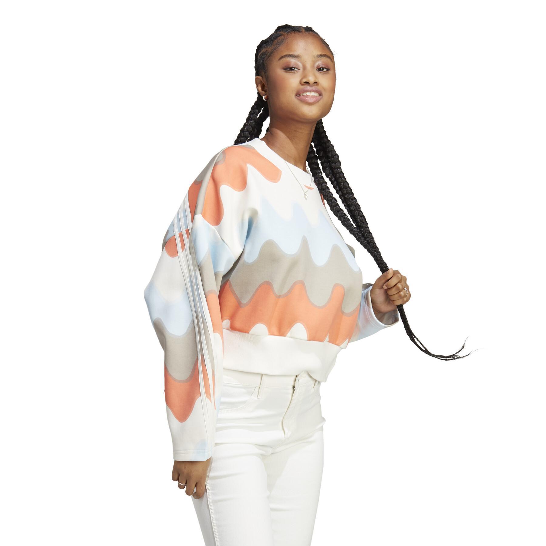 Sweatshirt mulher adidas Marimekko Future Icons 3-Stripes