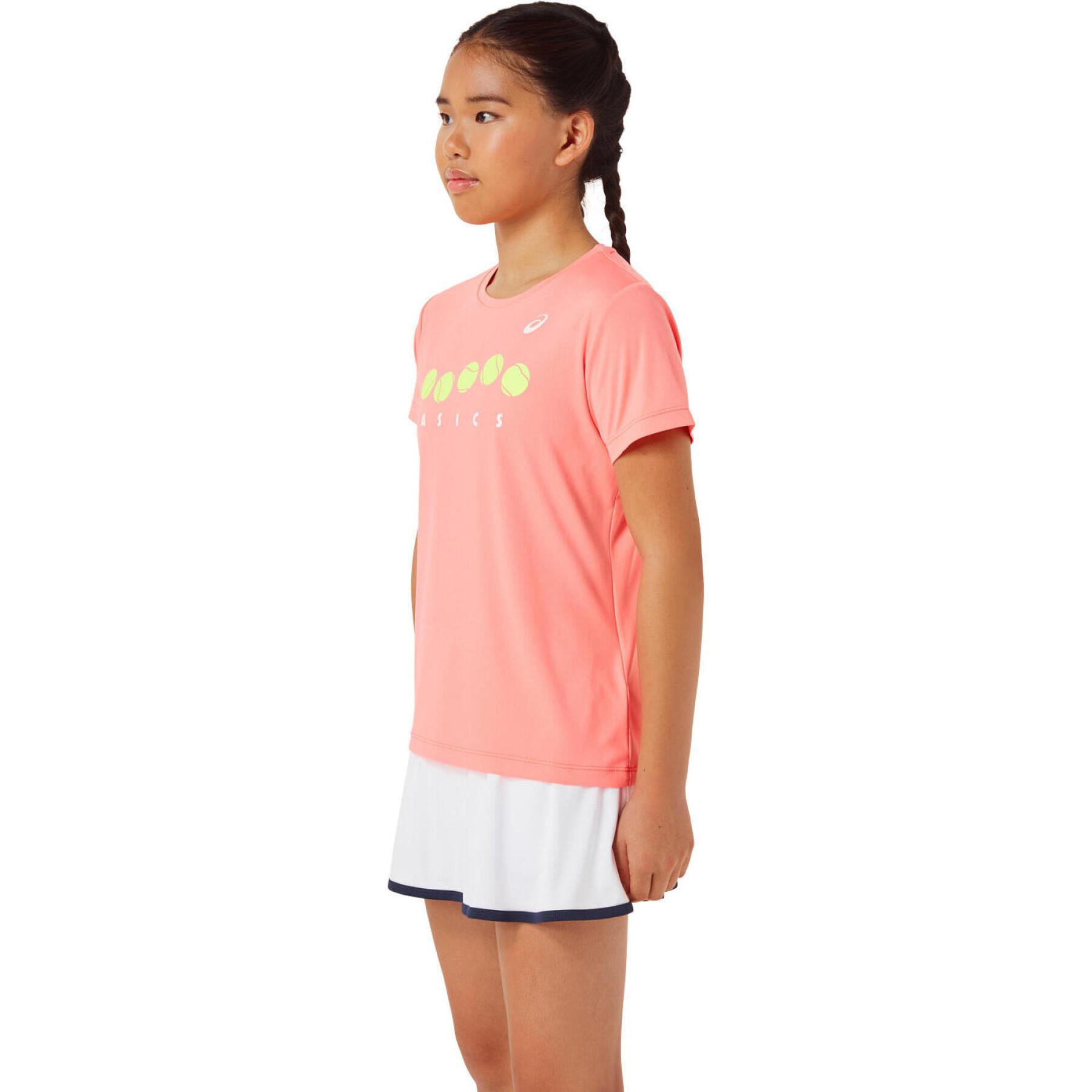 T-shirt de ténis para raparigas Asics Graphic