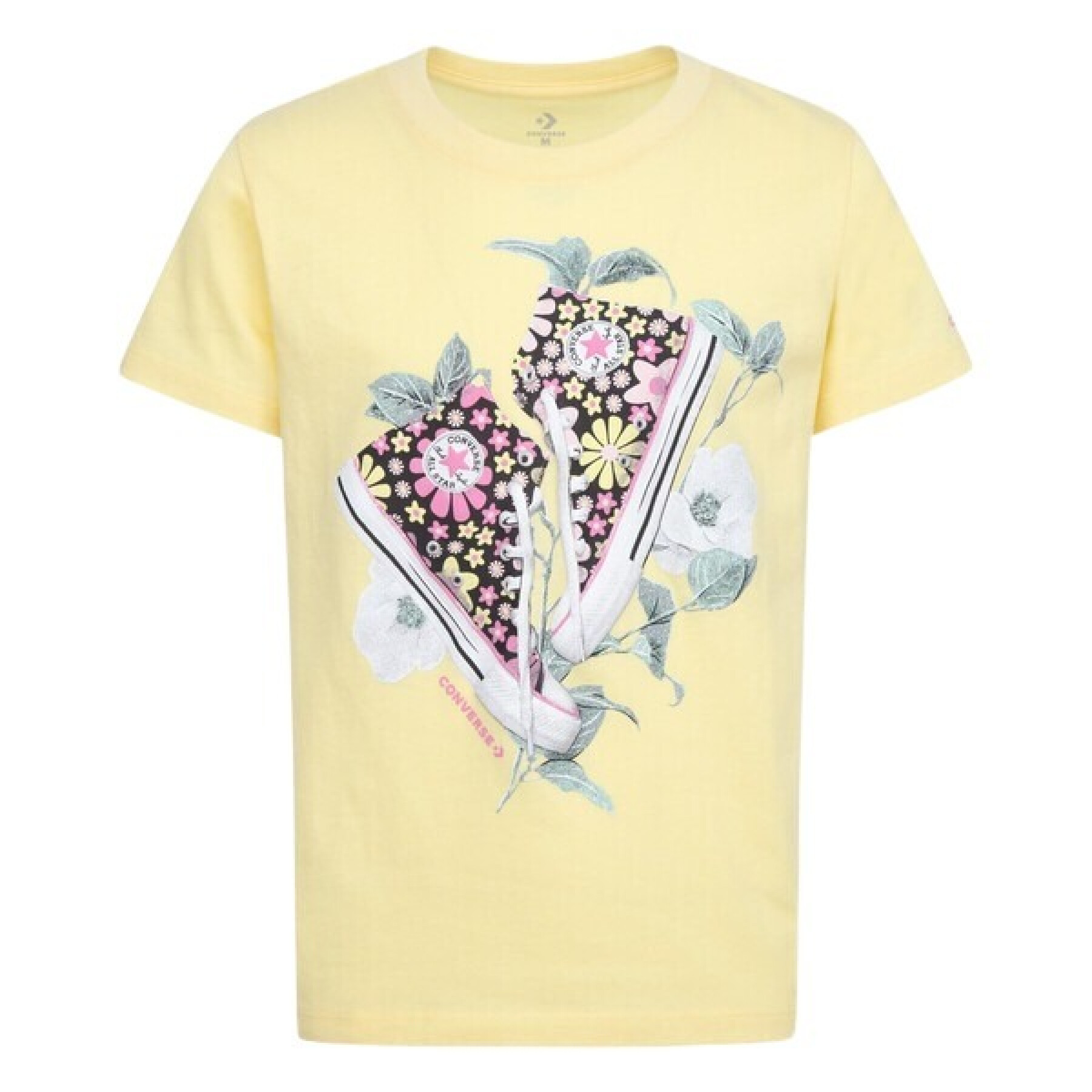 T-shirt de rapariga Converse Floral Sneaker
