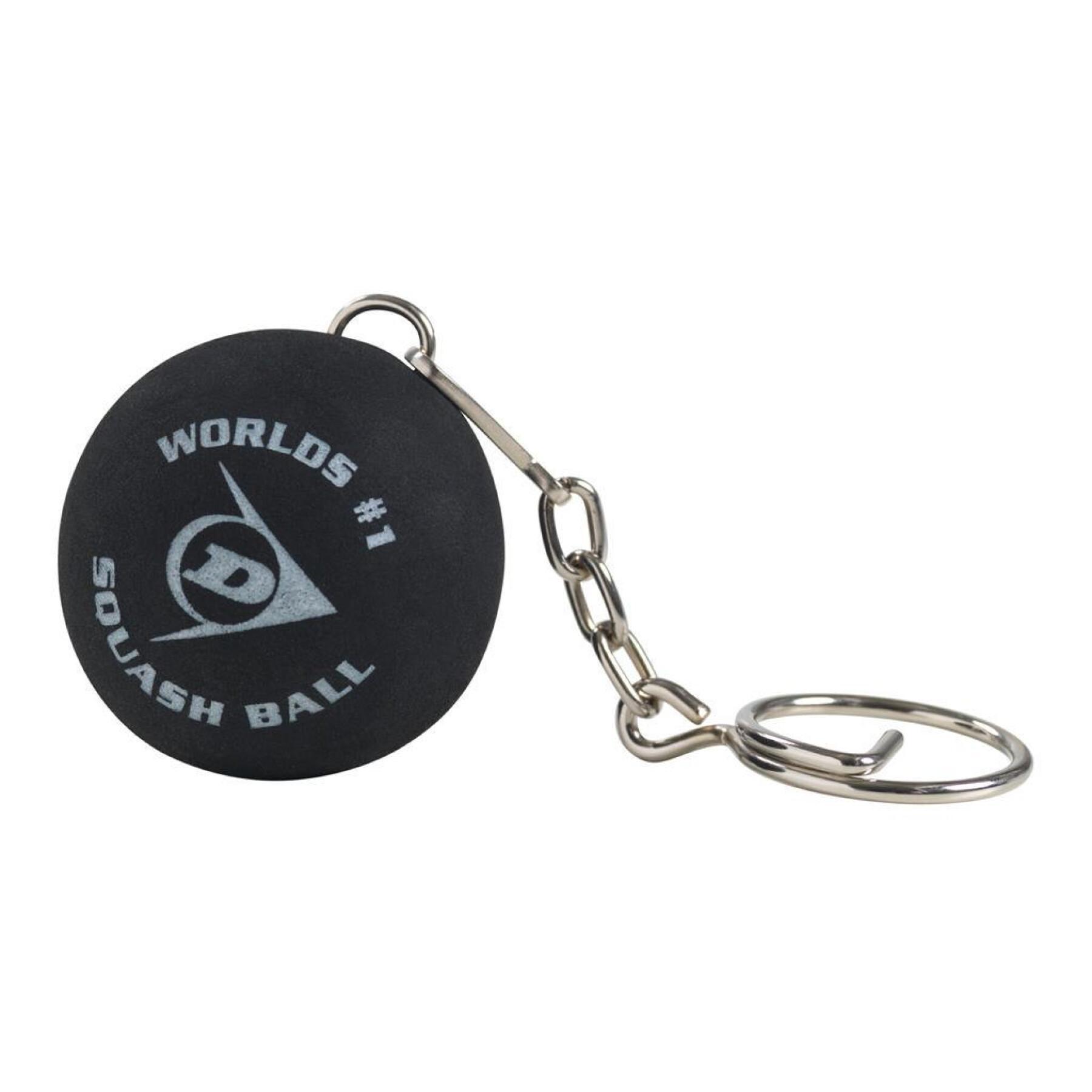 Porta-chaves com bola de squash Dunlop