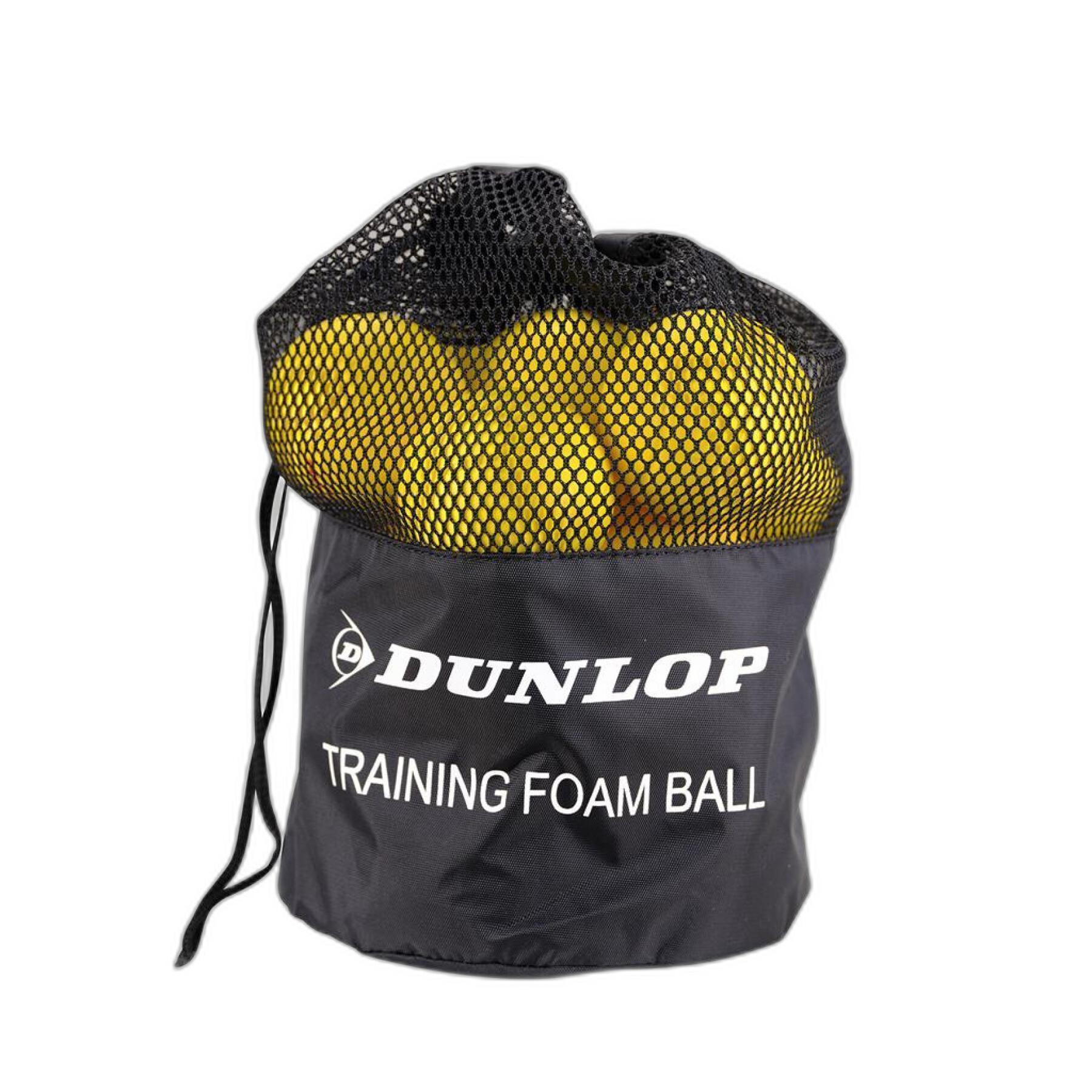 Conjunto de 12 bolas de ténis Dunlop Training Foam