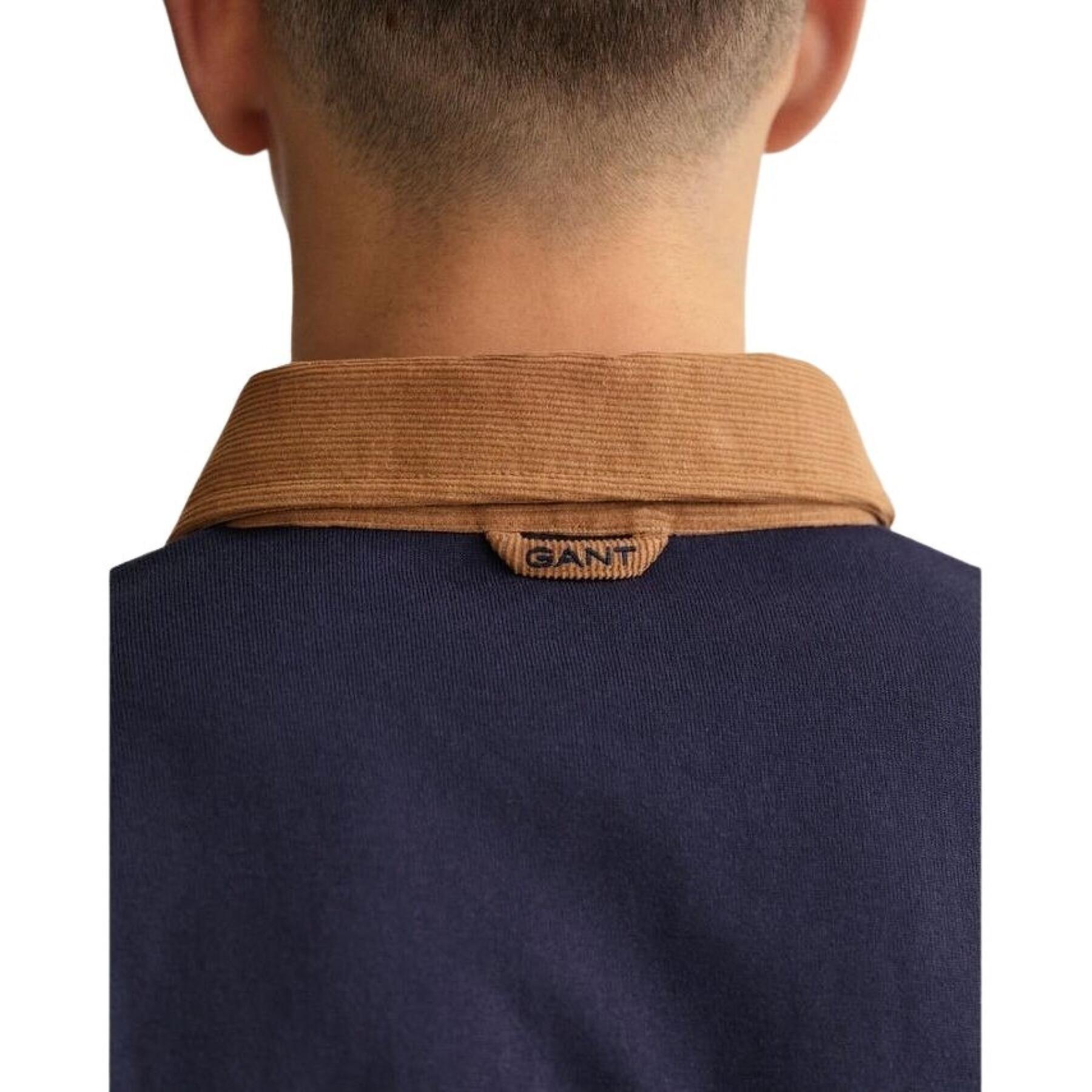 Camisa pólo de manga comprida Gant Cord Collar Heavy Rugger