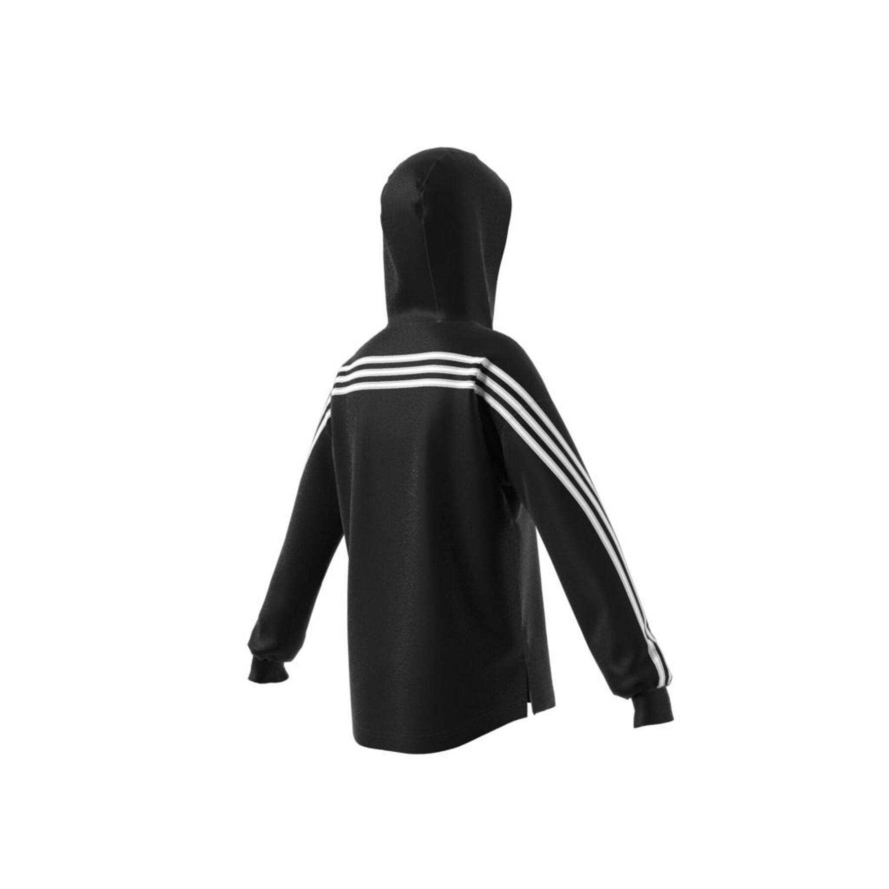 Jaqueta de menina adidas Future Icons Primegreen Polar Fleece 3-Stripes Full-Zip