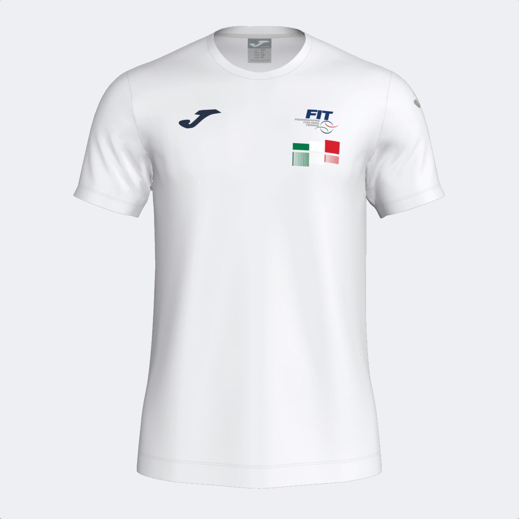 Camisola de manga curta da Federação Italiana Joma