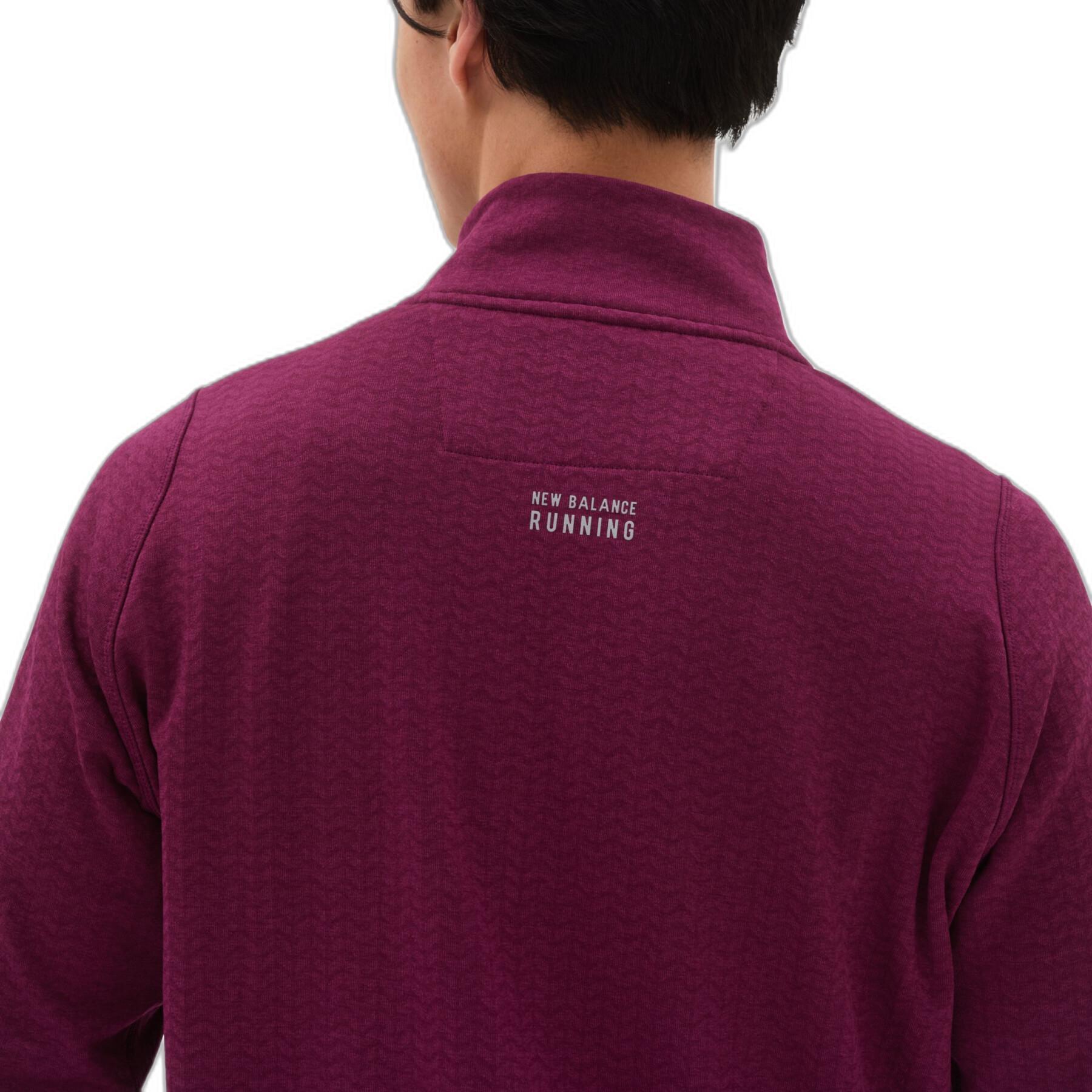 1/2 camisola de manga comprida com fecho de correr New Balance Heat Grid