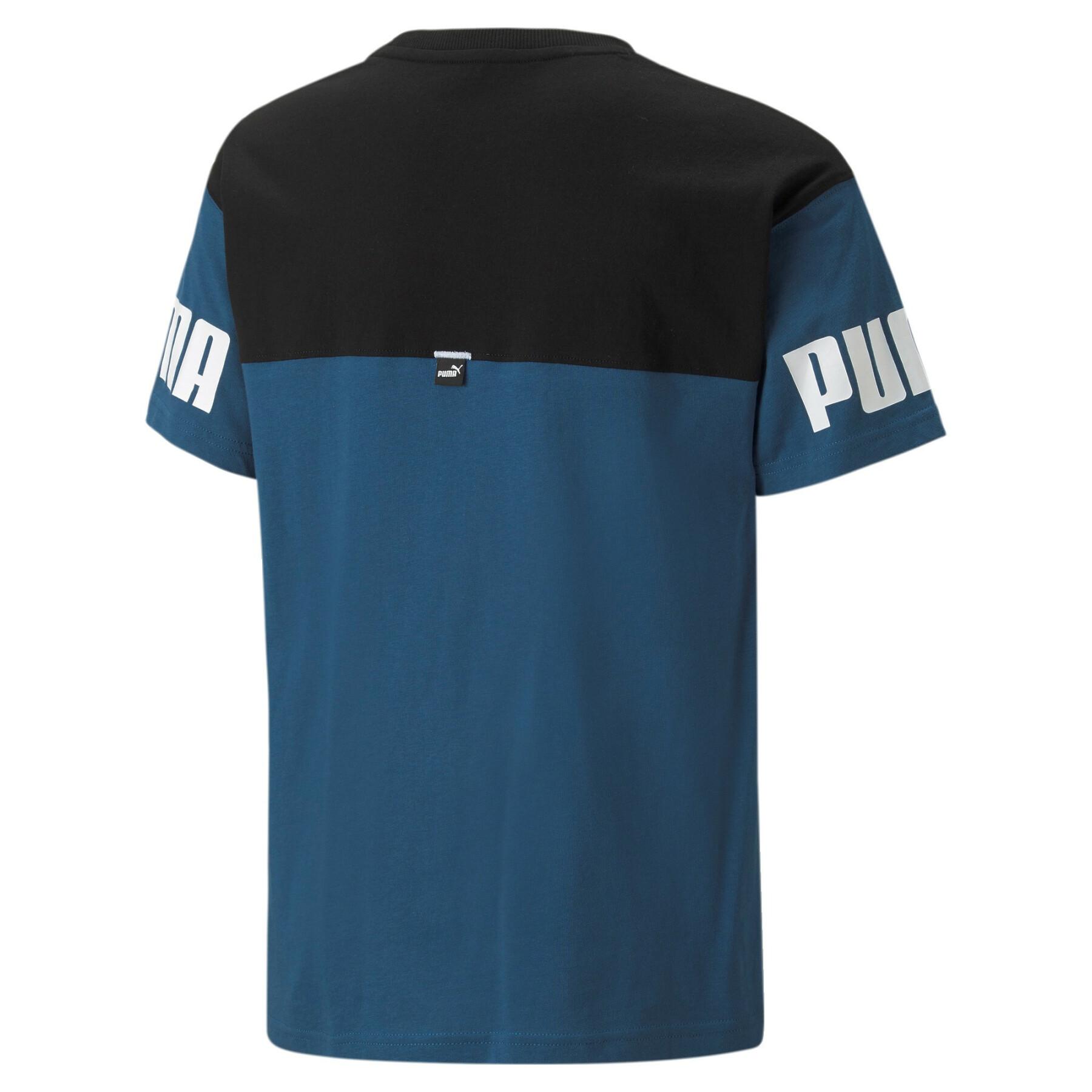 T-shirt de criança Puma Power Colorblock