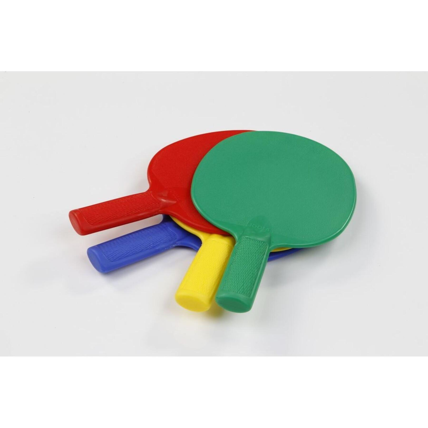 Conjunto de 4 raquetes de ténis de mesa para crianças Tanga sports OUTDOOR