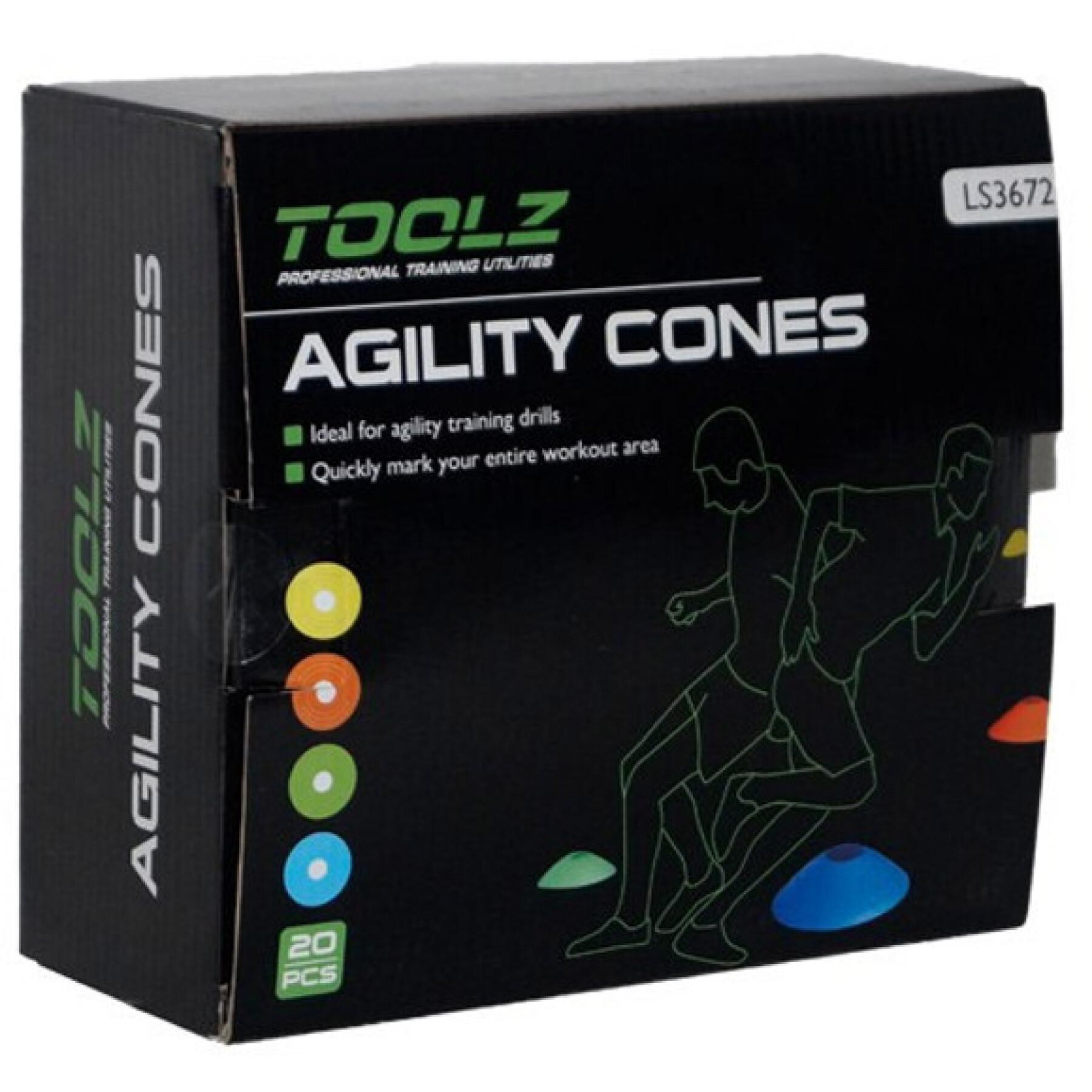 Embalagem de 20 cones de treino Toolz