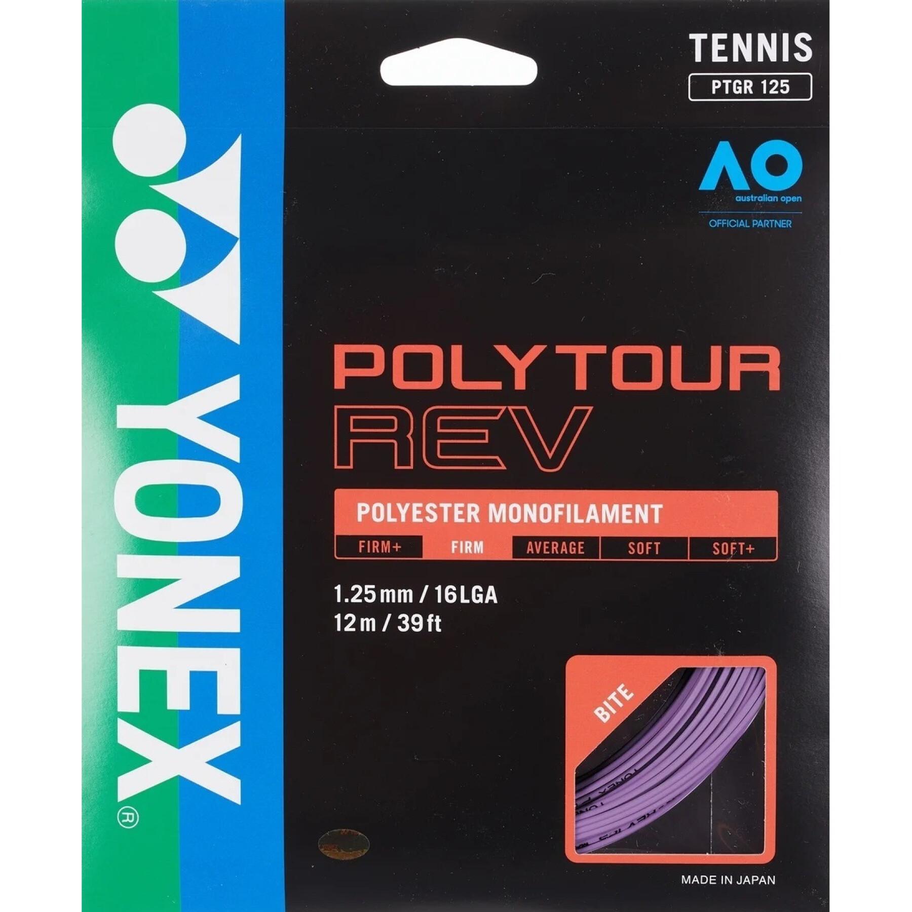 Cordas de ténis Yonex Polytour Rev 125