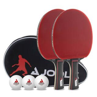 Conjunto de 2 raquetes de ténis de mesa e 3 bolas Joola Pro