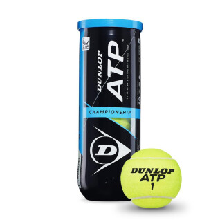 Conjunto de 3 bolas de ténis Dunlop atp championship
