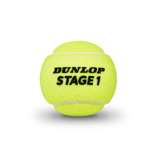 Conjunto de 3 bolas de ténis Dunlop stage 1