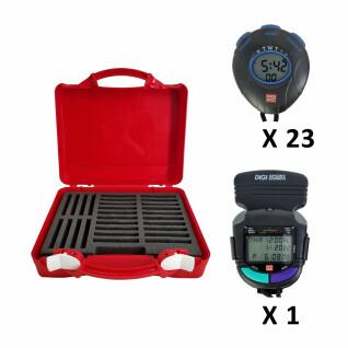 Conjunto de 24 cronómetros em caixa para educadores Digi Sport Instruments 23 DT1 et 1 DTM60EL