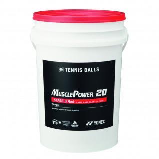 Barril de bolas de ténis Yonex TMP-20 x60