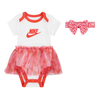 Conjunto de bandolete e body tutu para bebé menina Nike