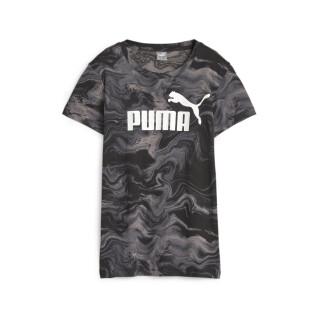 T-shirt de mulher Puma Essential Marbleized AOP