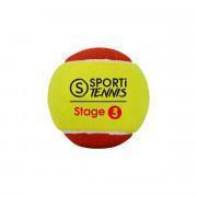 Embalagem de 3 bolas de ténis da fase 3 Sporti