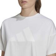 T-shirt com logótipo de 3 barras para mulheres adidas Train icons