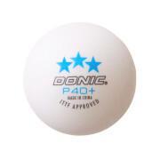 Conjunto de 3 bolas de ténis de mesa Donic P40+*** (40 mm)