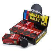 Embalagem de 12 bolas de abóbora em point vermelho Karakal