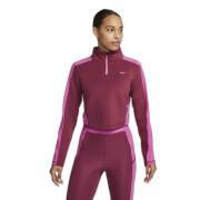 Camisola feminina de manga comprida 1/2 fecho de correr Nike Dri-Fit