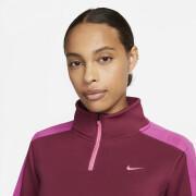 Camisola feminina de manga comprida 1/2 fecho de correr Nike Dri-Fit
