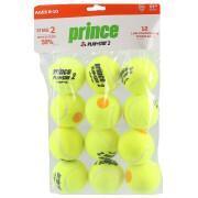Saco de 12 bolas de ténis Prince Play & Stay - stage 2