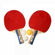 Conjunto de raquete de ténis de mesa com 3 bolas Softee